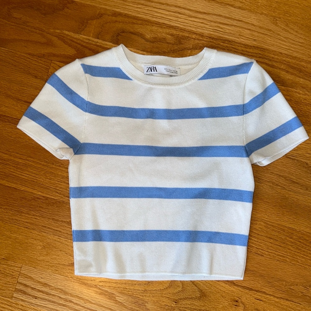 Zara cropped t shirt